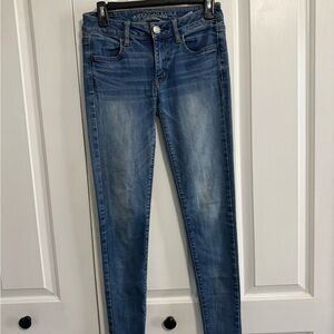 American Eagle Outfitters Women's Classic Blue Skinny Jeans